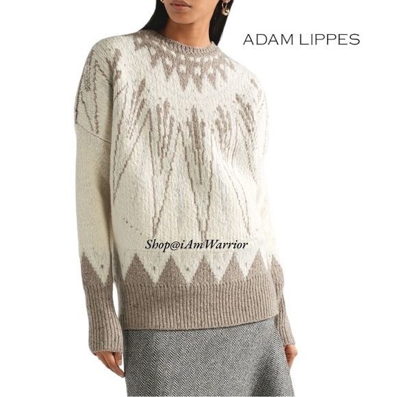 Adam Lippes intarsia fair-isle wool blend sweater *shop@iamarrior - Picture 3 of 14